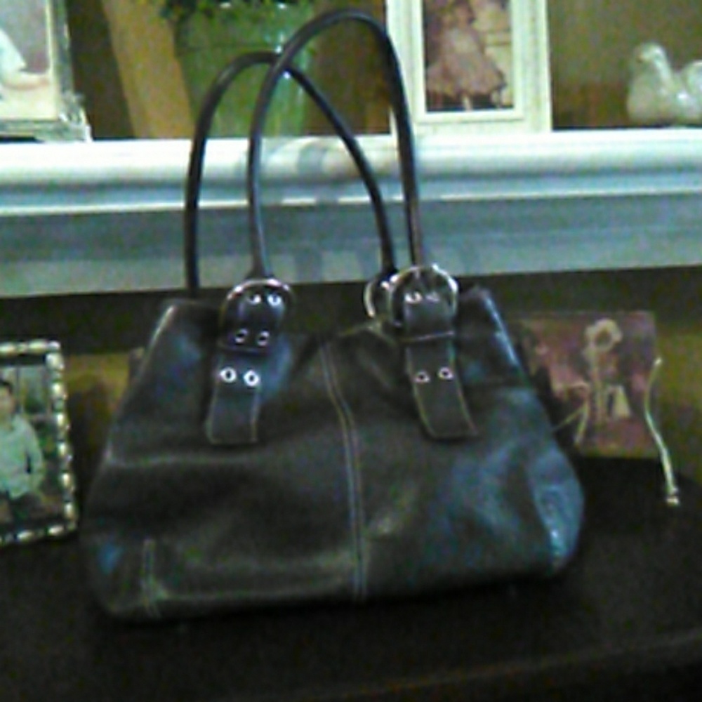 Tignanello dark brown leather bag